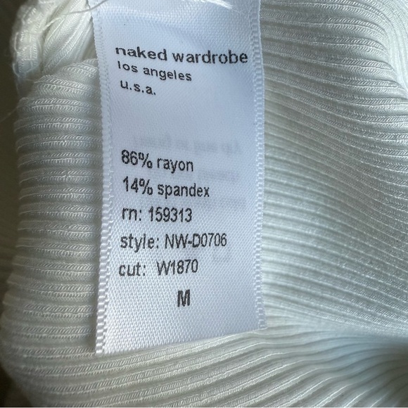 Naked Wardrobe Women's Simple. Minimal. Classic.Bodycon finish Dress Size M - Picture 11 of 12